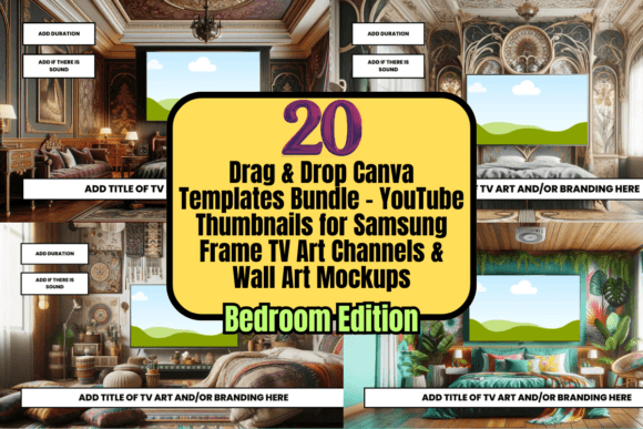 Canva Frame Templates Mockup Bundle: Elevate Your Digital Art