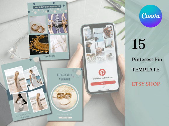 Elevate Your Etsy Shop with Canva Pinterest Templates