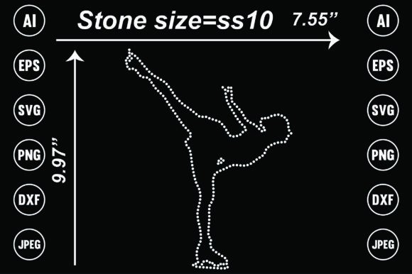 Ice Skate Rhinestone Templates: Sparkle for Your Designs