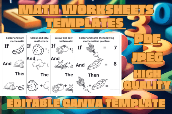 Math Worksheets Templates: A Creative Coloring Book