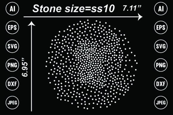 Scattered Rhinestone Templates: A Sparkling Design Asset