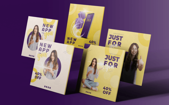 Social Media Templates-App-Tech-09-22: Your All-in-One Social Media Kit
