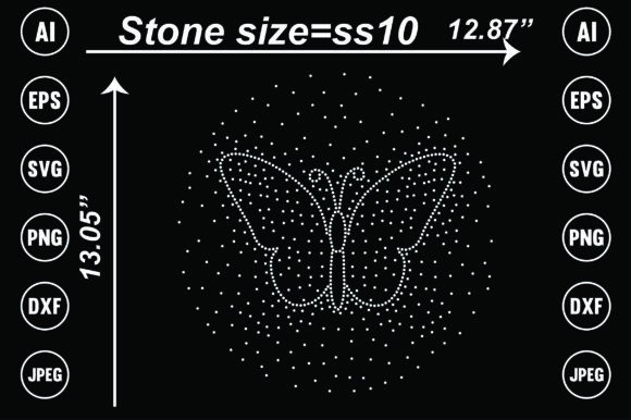Unleash Sparkle: The Butterfly Rhinestone Template Collection