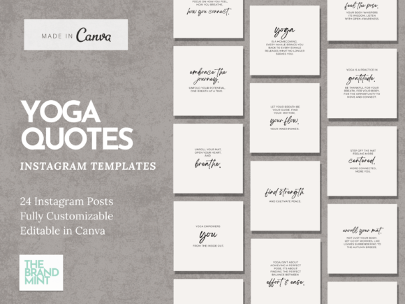 Yoga Quotes Instagram Templates: Your Feed's Serene Makeover